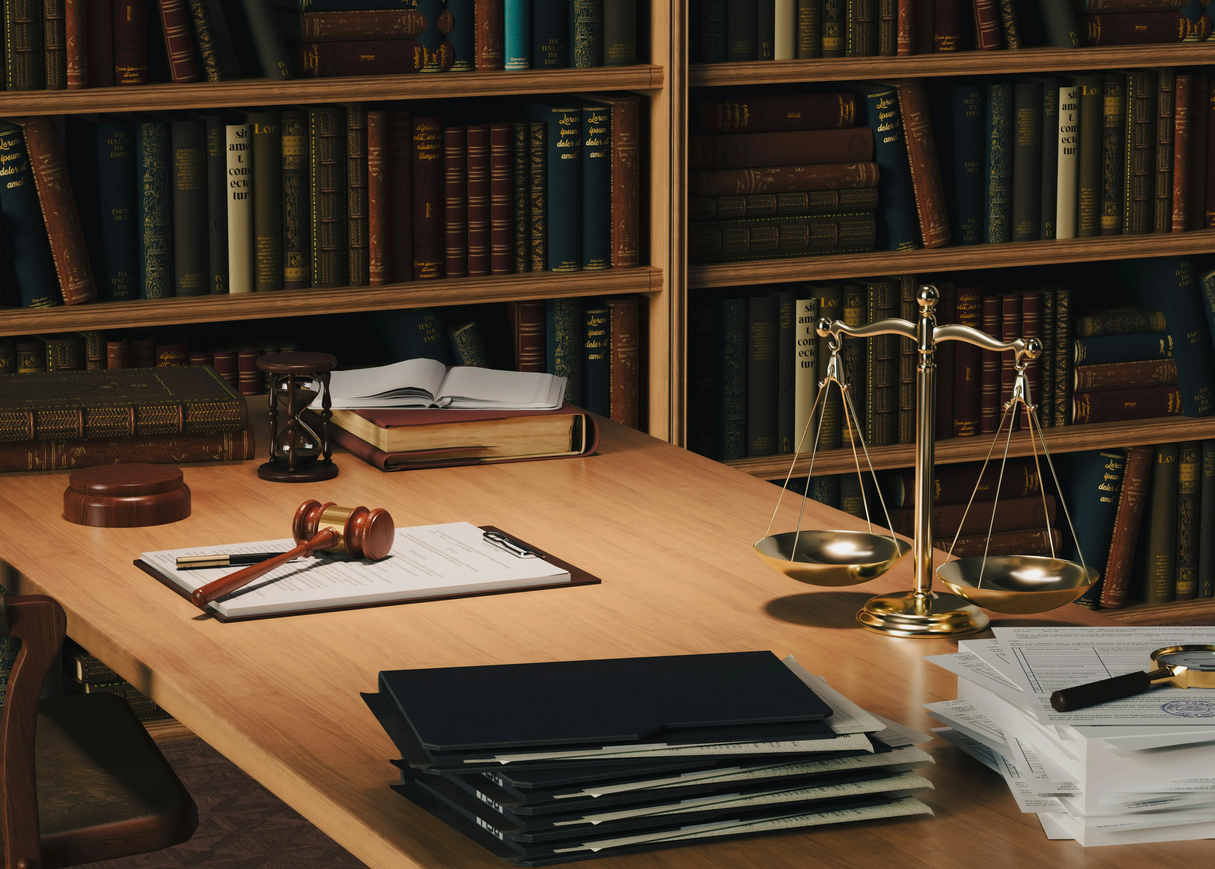 Law firm professionals at work