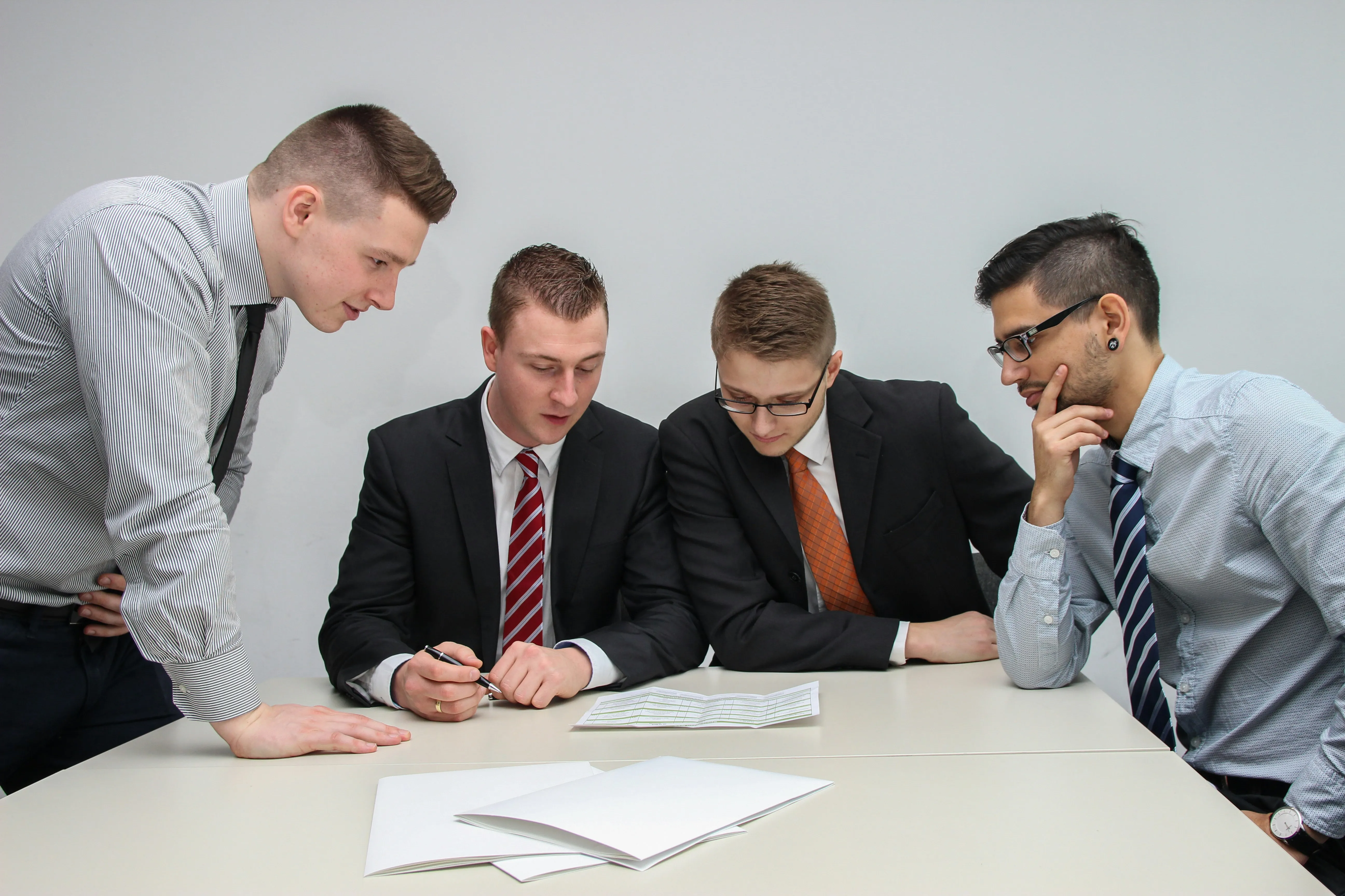 Professional services team in a meeting